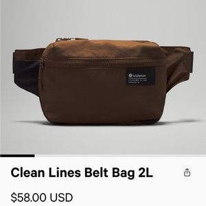 Lululemon Clean Lines Belt Bag